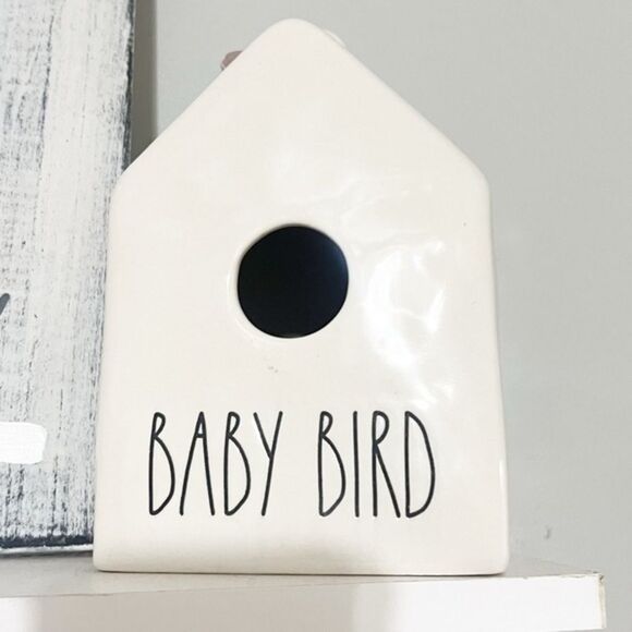Rae Dunn Other - Rae Dunn “Baby Bird” Ceramic Birdhouse nursery decor magenta NEW